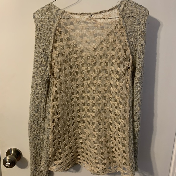Cream Crocheted Sweater - Picture 2 of 3